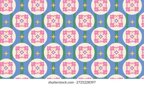 Fondos de patrones florales étnicos sin costuras. Fondos decorativos sin fisuras que combinan geometría y Elementos florales para diseño de impresión, Web y proyectos creativos.
