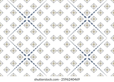 Seamless ethnic floral patterns in tribal and geometric styles for graphic art, wallpaper, wrapping and clothing.