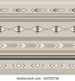 Seamless ethnic folk ornamental pattern . Vector background .