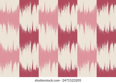 Seamless ethnic Ikat pattern in tribal, folk embroidery, and Mexican style Aztec geometry for Graphic Arts, Carpet Design, Wallpaper, Wrapping, and Clothing.