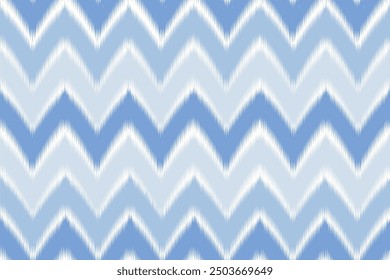 Seamless ethnic Ikat pattern in tribal, folk embroidery, Aztec geometry for Graphic Arts, Carpet Design, Wallpaper, Wrapping, and Clothing.