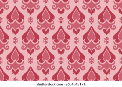 Seamless ethnic ikat pattern in tribal, folk embroidery, and Mexican style Aztec geometry for Graphic Arts, Carpet Design, Wallpaper, Wrapping, and Clothing.
