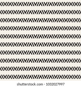Seamless ethnic lines pattern. Black and white geometric pattern. Vector print for your design.