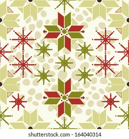 Seamless ethnic norway pattern for christmas holidays, vector illustration