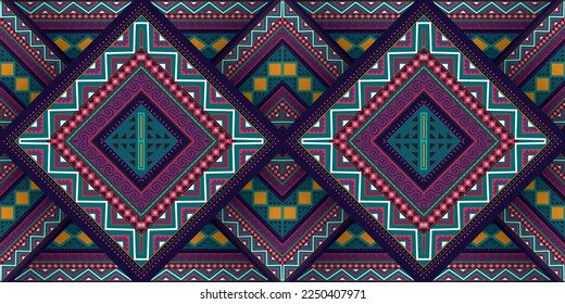 Seamless ethnic oriental ikat pattern,fabric,embroidery.Mexican pattern.decorative colored tiles.latin african.indian fabric.Pekalongan.Wax Print.beautiful motifs.batik.ceramic tile.tile.ikat.vector