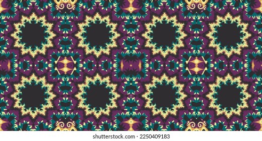 Seamless ethnic oriental ikat pattern,fabric,embroidery.Mexican pattern.decorative colored tiles.latin african.indian fabric.Pekalongan.Wax Print.beautiful motifs.batik.ceramic tile.tile.ikat.vector