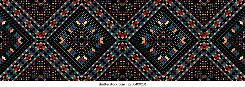 Seamless ethnic oriental ikat pattern,fabric,embroidery.Mexican pattern.decorative colored tiles.latin african.indian fabric.Pekalongan.Wax Print.beautiful motifs.batik.ceramic tile.tile.ikat.vector