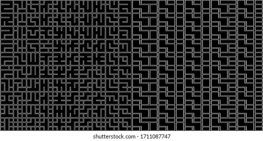 Seamless ethnic ornament. Checks, squares, rectangles, figures, symbols, signs pattern. Geometrical background. Ethnical image. Tribe motif. Folk illustration. Tribal textile print. Abstract vector