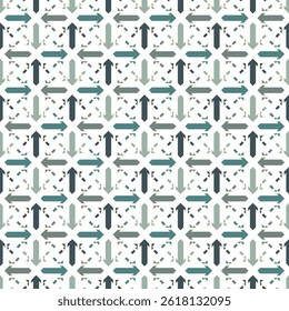 Seamless ethnic ornament. Tribal wallpaper. Arrows image. Folk pattern. Geeometric backdrop. Mosaics motif. Grid background. Digital paper. Textile print. Ethnical web design