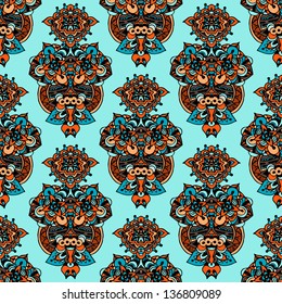 Seamless ethnic ornamental pattern