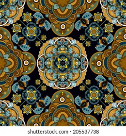 Seamless ethnic ornamental pattern