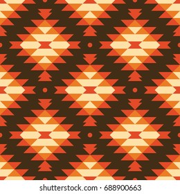 Seamless ethnic pattern. Aztec background