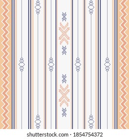 Seamless ethnic pattern. Aztec tribal ethnic seamless pattern with geometric shapes based print on your textiles