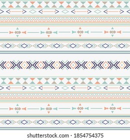 Seamless ethnic pattern. Aztec tribal ethnic seamless pattern with geometric shapes based print on your textiles