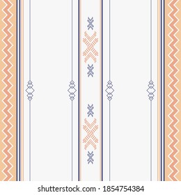 Seamless ethnic pattern. Aztec tribal ethnic seamless pattern with geometric shapes based print on your textiles