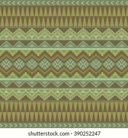 Seamless ethnic pattern in boho style. Hand drawn abstract wallpaper with tribal aztec elements.