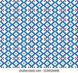 Seamless Ethnic Pattern, Colorful Embroidery Design