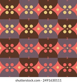 Patrón étnico sin fisuras. Fondo de arte geométrico contemporáneo con objeto abstracto, imprimible para diseño de tela y textil.