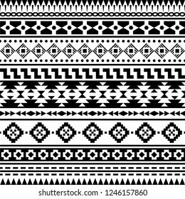 Aztec Ethnic Seamless Pattern Vector Inca Stock Vector (Royalty Free ...