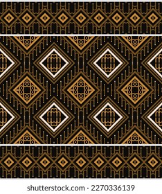 Seamless ethnic pattern design. It is a pattern geometric shapes. Create beautiful fabric patterns. Design for print. Using in the fashion industry.