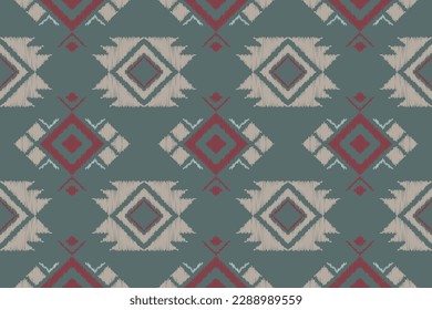 Seamless ethnic pattern design. traditional pattern design It is a pattern geometric shapes. Create beautiful fabric patterns. Design for print. Using in the fashion industry.