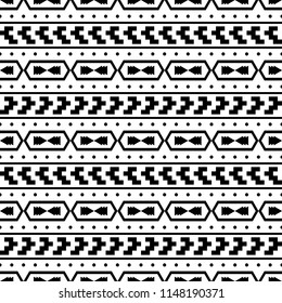 seamless ethnic pattern design. vector illustration. Aztec design