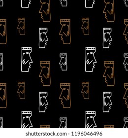 seamless ethnic pattern design. vector illustration