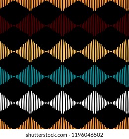 seamless ethnic pattern design. vector illustration