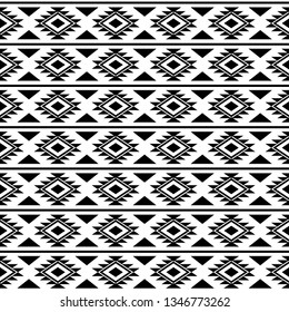 seamless ethnic pattern design. vector illustration. Aztec design