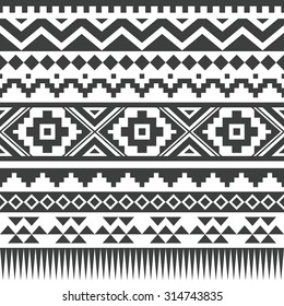 seamless ethnic pattern design. vector illustration