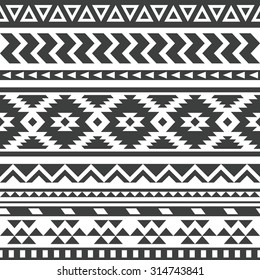 seamless ethnic pattern design. vector illustration
