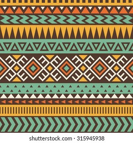 seamless ethnic pattern design. vector illustration