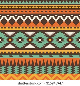 seamless ethnic pattern design. vector illustration
