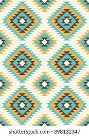 seamless ethnic pattern design. vector illustration