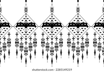 seamless ethnic pattern design.ethnic oriental ikat pattern traditional Design.ethnic oriental pattern traditional Design for background,carpet,clothing,wrapping,fabric,embroidery	