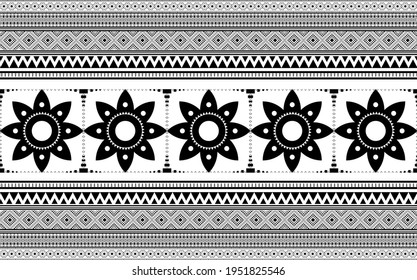diseño de patrones étnicos sin fisuras.Diseño tradicional geométrico étnico oriental de ikat.Patrón geométrico étnico oriental Diseño tradicional para el fondo, alfombra, ropa, envoltura, tela, bordado