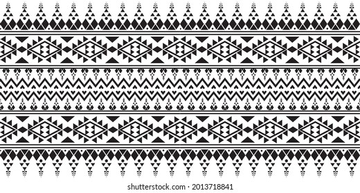 seamless ethnic pattern design.Geometric ethnic oriental ikat pattern traditional Design.Geometric ethnic oriental pattern traditional Design for background,carpet,clothing,wrapping,fabric,embroidery