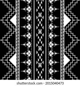 diseño de patrones étnicos sin fisuras.Diseño tradicional geométrico étnico oriental de ikat.Patrón geométrico étnico oriental Diseño tradicional para el fondo, alfombra, ropa, envoltura, tela, bordado