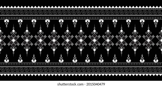seamless ethnic pattern design.Geometric ethnic oriental ikat pattern traditional Design.Geometric ethnic oriental pattern traditional Design for background,carpet,clothing,wrapping,fabric,embroidery