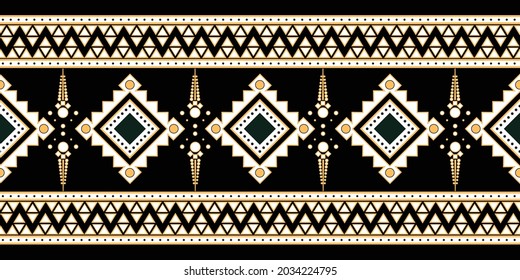 seamless ethnic pattern design.Geometric ethnic oriental ikat pattern traditional Design.Geometric ethnic oriental pattern traditional Design for background,carpet,clothing,wrapping,fabric,embroidery