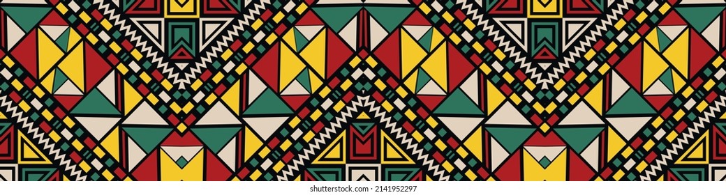 seamless ethnic pattern design.Geometric ethnic oriental ikat pattern traditional Design.Geometric ethnic oriental pattern traditional Design for background,carpet,clothing,wrapping,fabric,embroidery