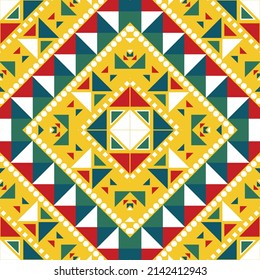 seamless ethnic pattern design.Geometric ethnic oriental ikat pattern traditional Design.Geometric ethnic oriental pattern traditional Design for background,carpet,clothing,wrapping,fabric,embroidery