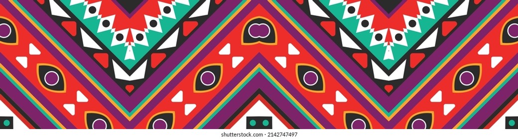 seamless ethnic pattern design.Geometric ethnic oriental ikat pattern traditional Design.Geometric ethnic oriental pattern traditional Design for background,carpet,clothing,wrapping,fabric,embroidery