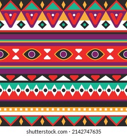 seamless ethnic pattern design.Geometric ethnic oriental ikat pattern traditional Design.Geometric ethnic oriental pattern traditional Design for background,carpet,clothing,wrapping,fabric,embroidery