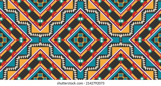 seamless ethnic pattern design.Geometric ethnic oriental ikat pattern traditional Design.ethnic oriental pattern,fabric,embroidery.Mexican pattern.merican pattern.latin african.indian fabric.Mexican 