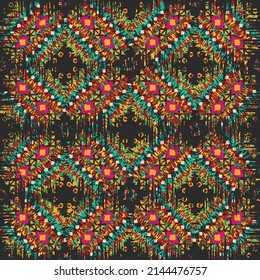 seamless ethnic pattern design.Geometric ethnic oriental ikat pattern traditional Design.ethnic oriental pattern,fabric,embroidery.Mexican pattern.merican pattern.latin african.indian fabric.Mexican