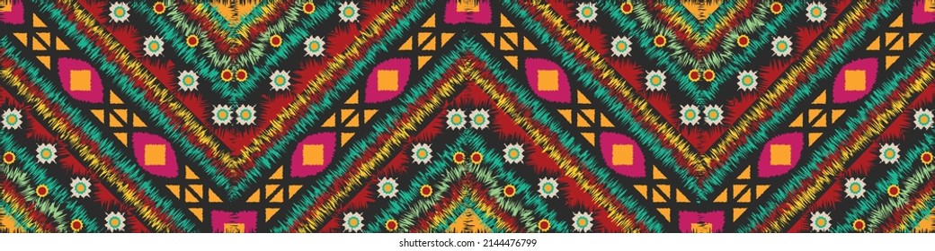 seamless ethnic pattern design.Geometric ethnic oriental ikat pattern traditional Design.ethnic oriental pattern,fabric,embroidery.Mexican pattern.merican pattern.latin african.indian fabric.Mexican
