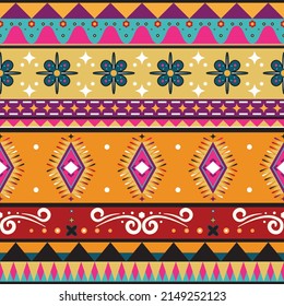 Nahtloses ethnisches Muster.Geometrisches ethnisch-orientalisches Muster traditionelles Design.ethnisch-orientalisches Muster, Gewebe, Stickerei.Mexican muster.latin african.indian.mexikanisches Muster.mexikanisches Muster