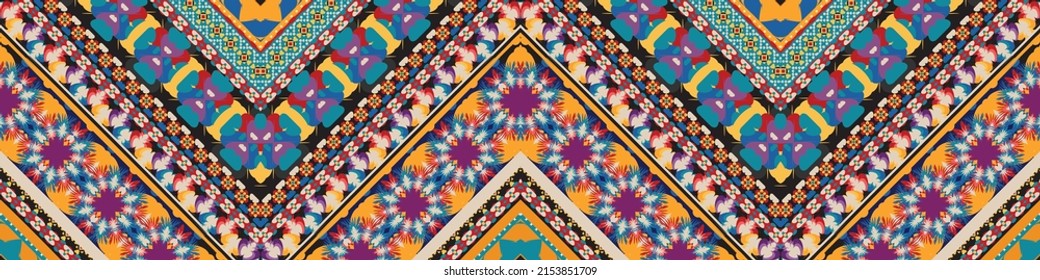 seamless ethnic pattern design.Geometric ethnic oriental ikat pattern traditional Design.ethnic oriental pattern,fabric,embroidery.Mexican pattern.merican pattern.latin african.indian fabric.Mexican