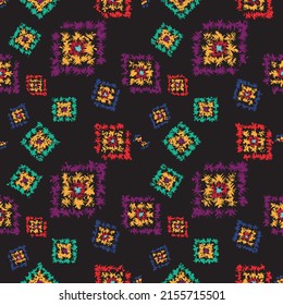 seamless ethnic pattern design.Geometric ethnic oriental ikat pattern traditional Design.ethnic oriental pattern,fabric,embroidery.Mexican pattern.merican pattern.latin african.indian fabric.Mexican